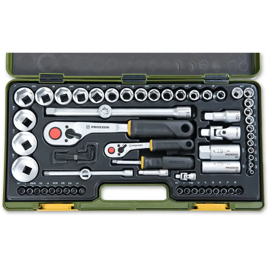 Proxxon 65 Piece Imperial Socket Set - Fast shipping