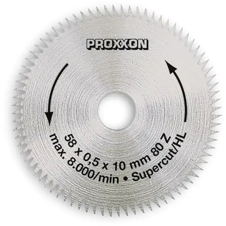 Proxxon 80 Tooth Blade 58 mm - Cutting Discs