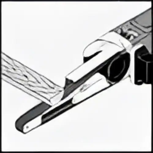 Proxxon BS/E Belt Sander 28536 - For shape finishing, mortising, fine polishing (flat surfaces). Also de-burring metal,