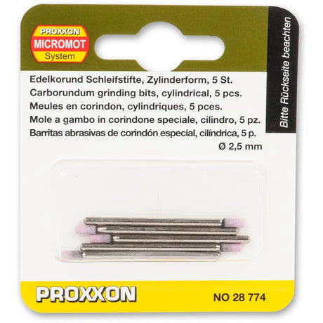 Proxxon Carborundum Grinding Bits 2.5 mm (5 Pack) - Fast shipping