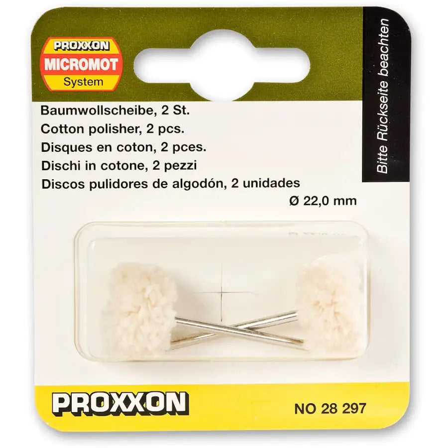 Proxxon Cotton Polisher 22 mm (2 Pack) 28297 - Polishing/Buffing - Fast shipping