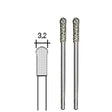 PROXXON DIAMOND COATED GRINDING BITS BALL 3.2MM - These ball-shaped diamond-coated fit Proxxon’s handheld rotary tools