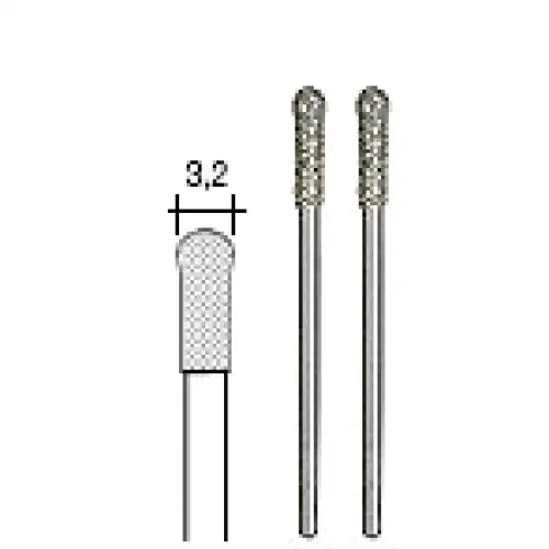 PROXXON DIAMOND COATED GRINDING BITS BALL 3.2MM - These ball-shaped diamond-coated fit Proxxon’s handheld rotary tools
