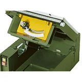 Proxxon FET Table Saw - With set-screw for fine adjustment of the longitudinal stop by 1 / 10mm. Height adjustable
