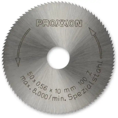 Proxxon Fine Blade 50 mm - Saw Blades For use on the Bench circular saw KS 230 50mm diameter (10mm bore), 0.6mm thick.