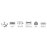 Proxxon GG/A Engraving Set 3.6v USB-C charging P-28640 - Engraver Available as cordless model with USB (P-28640)