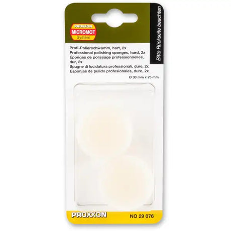Proxxon Hard White Polishing Sponges (2 Pieces)