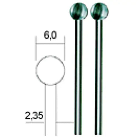 Proxxon High Speed Steel Cutters 6 mm (2 Pack) - Fast shipping