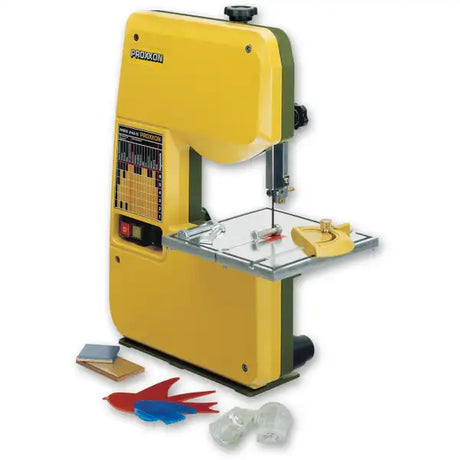 Proxxon MICRO bandsaw MBS 240/E - Band Saws The 240 / E has a solid, ribbed die-cast aluminium housing and features