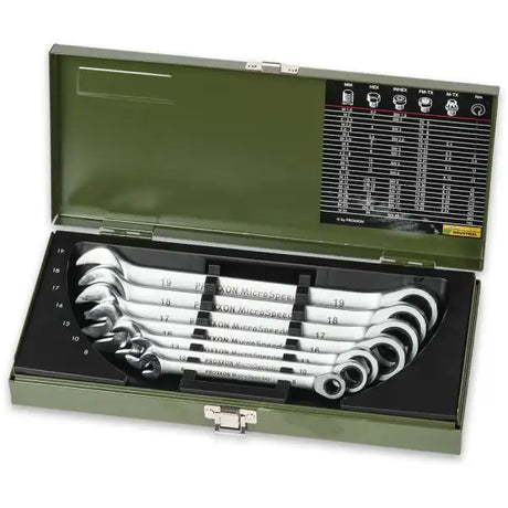 Proxxon Microspeeder Ring Spanner Set 8-10-13-16-17-18-19 mm - Hand Tools