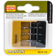 Proxxon Milling Cutters (Set Of 3) 27116 - With two flute cutters and fishtail profile (cutting to the centre). Enables