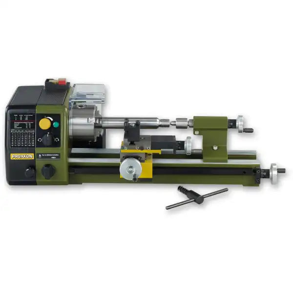Proxxon PD 250/E Metal Lathe - The 250 / E is a precision for face, longitudinal and taper turning, thread-cutting,