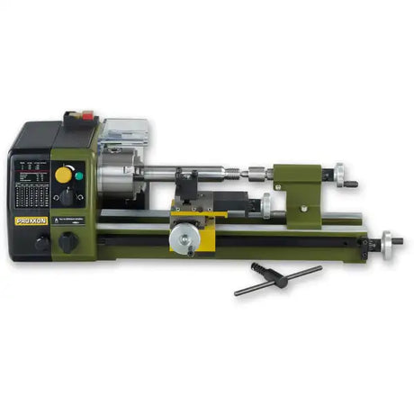 Proxxon PD 250/E Metal Lathe - The 250 / E is a precision for face, longitudinal and taper turning, thread-cutting,
