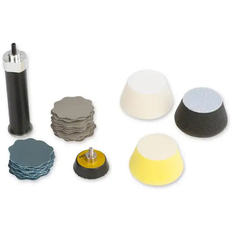 Proxxon Professional Set For Finish Grinding & Polishing - set for finish grinding and polishing Includes 80mm