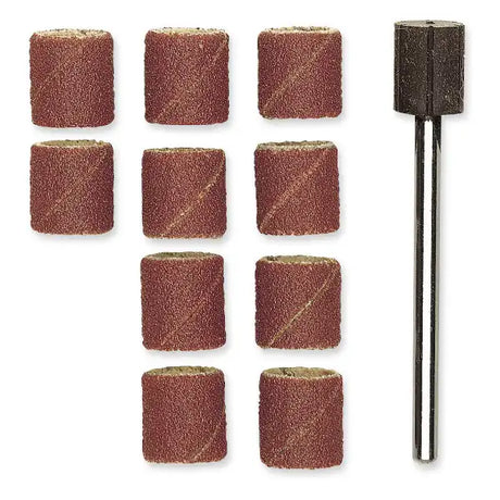 Proxxon Sanding Drum 120G (10 Pack) + Mandrel 28978