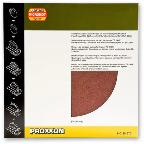 Proxxon Sanding Pads For Tg 250/E (5) - 80 G
