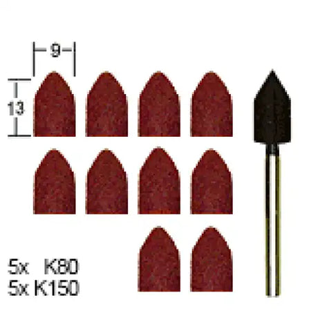 Proxxon Sanding Points With Arbor And Loadings