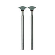 Proxxon Silicon Carbide Grinding Points Lens X2 - A pack of 2 lens-shaped, 8.0mm diameter on standard 2.35mm shaft.