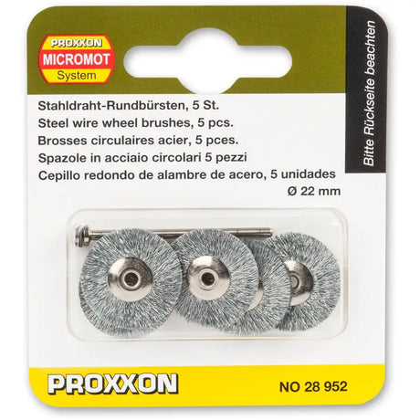 PROXXON STAINLESS STEEL WIRE BRUSH (5 Pack) Rotary Multi Tools Fast shipping