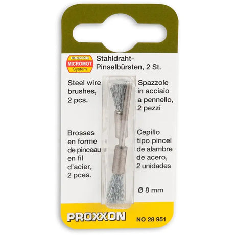Proxxon STEEL WIRE CONE BRUSH (PK 2) Rotary Multi Tools Fast shipping