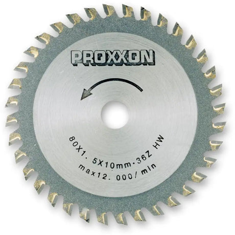 PROXXON TCT SAWBLADE 36T 80X1.6X10 - Fast shipping
