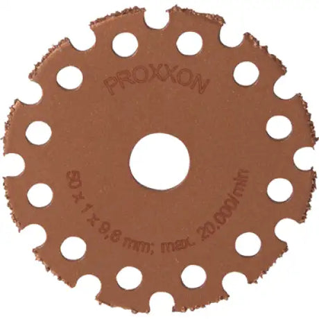 Proxxon Tungsten Carbide Cutting Disc (LHW,LHW/A) - A 50mm, 1.3mm thick, for wood (including wooden flooring)