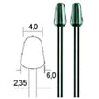 Proxxon Tungsten Vanadium milling bits HSS Cutters 4 mm (2 Pack)