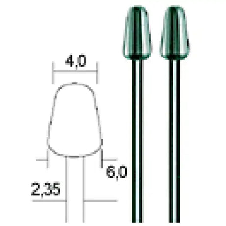 Proxxon Tungsten Vanadium milling bits HSS Cutters 4 mm (2 Pack)