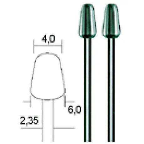 Proxxon Tungsten Vanadium milling bits HSS Cutters 4 mm (2 Pack) - Fast shipping