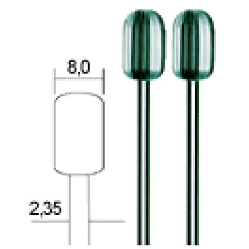 Proxxon Tungsten Vanadium milling bits HSS Cutters 8 mm (2 Pack) - Fast shipping