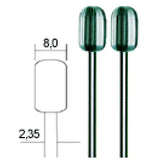 Proxxon Tungsten Vanadium milling bits HSS Cutters 8 mm (2 Pack) - Fast shipping