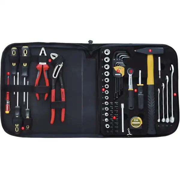 Proxxon Universal Tool Bag 48 Piece - Each tool has its proper panel pouch and foam inlay made of high-quality