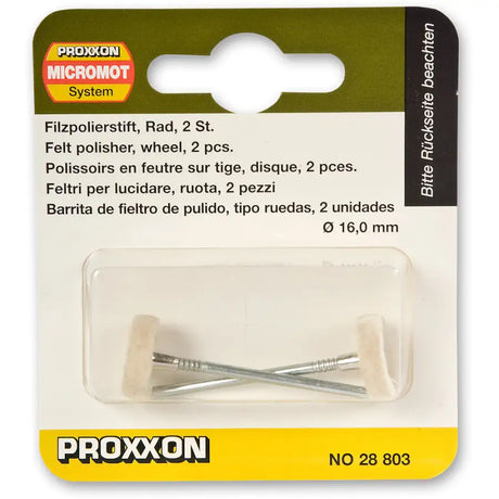 Proxxon Wheel Felt Polisher (2 Pack) 28803 - Polishing/Buffing - Fast shipping