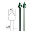 Proxxon Wolfram vanadium milling bits HSS Cutters 6 mm (2 Pack)