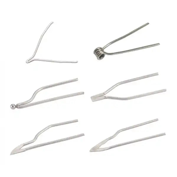 Pyrography Mixed Sample Set of Points (Pack 6) - Tips New to the Peter Child range pyrography accessories / The Set.