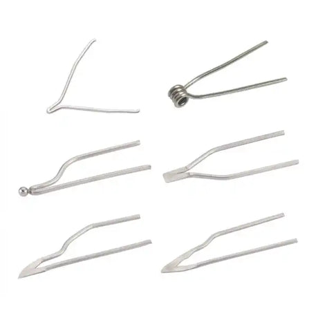 Pyrography Mixed Sample Set of Points (Pack 6) - Tips New to the Peter Child range pyrography accessories / The Set.