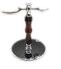 This quality chrome razor stand kit is the perfect storage and display solution for your razor and shaving brush and will look great in any bathroom.  It has classic design features, a chrome finish razor and shaving brush holder that will match the finish and components of your favourite razor. It has a large 85mm diameter base with rubber feet pads to keep from sliding and tipping over.
