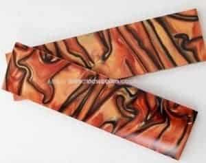 Kirinite Bengal Tiger Knife Scales - Set of 2 - Great for bushcraft skills, making hand made knifes etc Sized approx