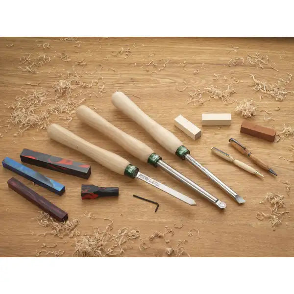Record Power 3 Piece Small Projects Woodturning Tool Set - Tools Designed to meet the needs of creative woodturners