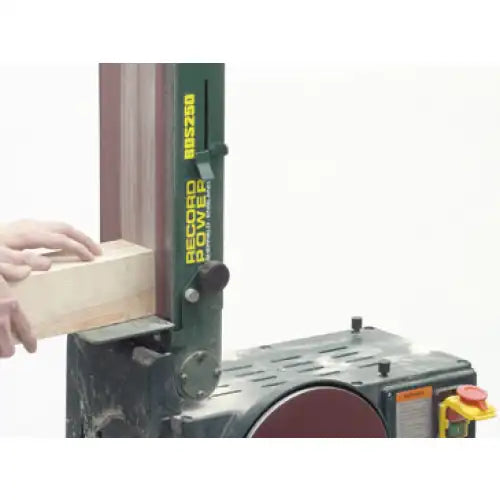Record Power BDS250 10’’ x 6’’ Belt & Disc Sander - Sanders This heavy-duty and has plenty of to handle demanding