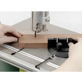 Table  A solid, finely ground cast iron table provides an ideal and low friction work support.