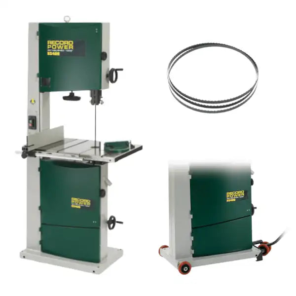 Record Power BS400 Bandsaw 16’’ - Wheel Kit + 3 Pack Blades - bandsaw The offers high quality, industrial features