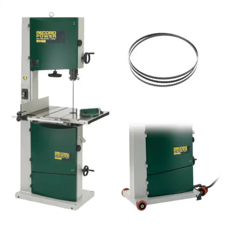Record Power BS400 Bandsaw 16’’ - Wheel Kit + 3 Pack Blades - bandsaw The offers high quality, industrial features