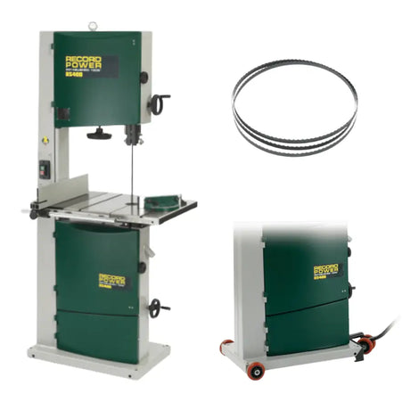 Record Power BS400 Bandsaw 16’’ - Wheel Kit + 3 Pack Blades - bandsaw - Fast shipping