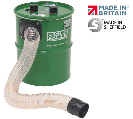 Record Power CamVac CGV386-5 Large Dust Extractor - The CGV386 has an impressive capacity of 90 litres. cyclonic
