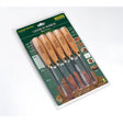 Record Power Carving Tools - The Essential Collection - Wood 5 Chromium-vanadium alloy steel tools, featuring