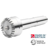 Record Power Coronet Hawk 32 mm (1-1/4”) Sprung Point Multi-Tooth Drive Centre 2MT - Made in Sheffield