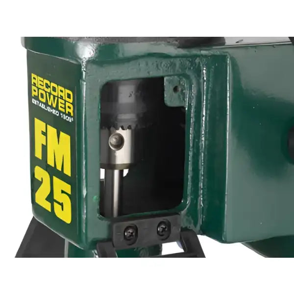 Record Power FM25 1’’ Morticer with Sliding Table - The is a heavy cast morticer tables sliding on independent