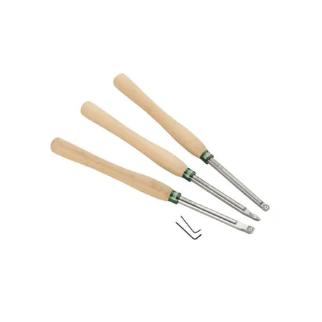 Record Power ProComfort Carbide Tipped Turning Tool Set of 3 - Woodturning Tools The carbide tipped turning tool set