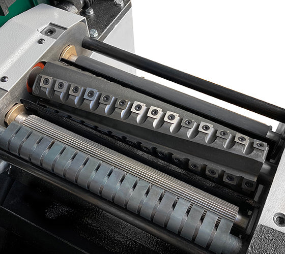 Record Power PT310 Heavy Duty Planer Thicknesser 230v With Spiral Cutter Block and Wheel Kit - PT310-HB/UK1 - July